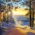 Yushkevich Victor / 写实风景画~圣诞节的清晨