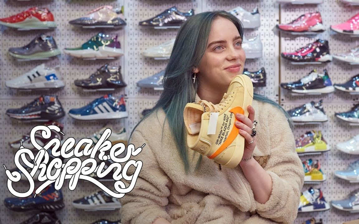 billieeilish碧梨最喜欢的aj系列是和billieeilish一起逛球鞋店