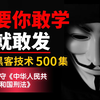 只要你敢学我就敢发！500集暗网黑客教程，从入门到入狱！全程干货无废话，学不会我退出安全圈