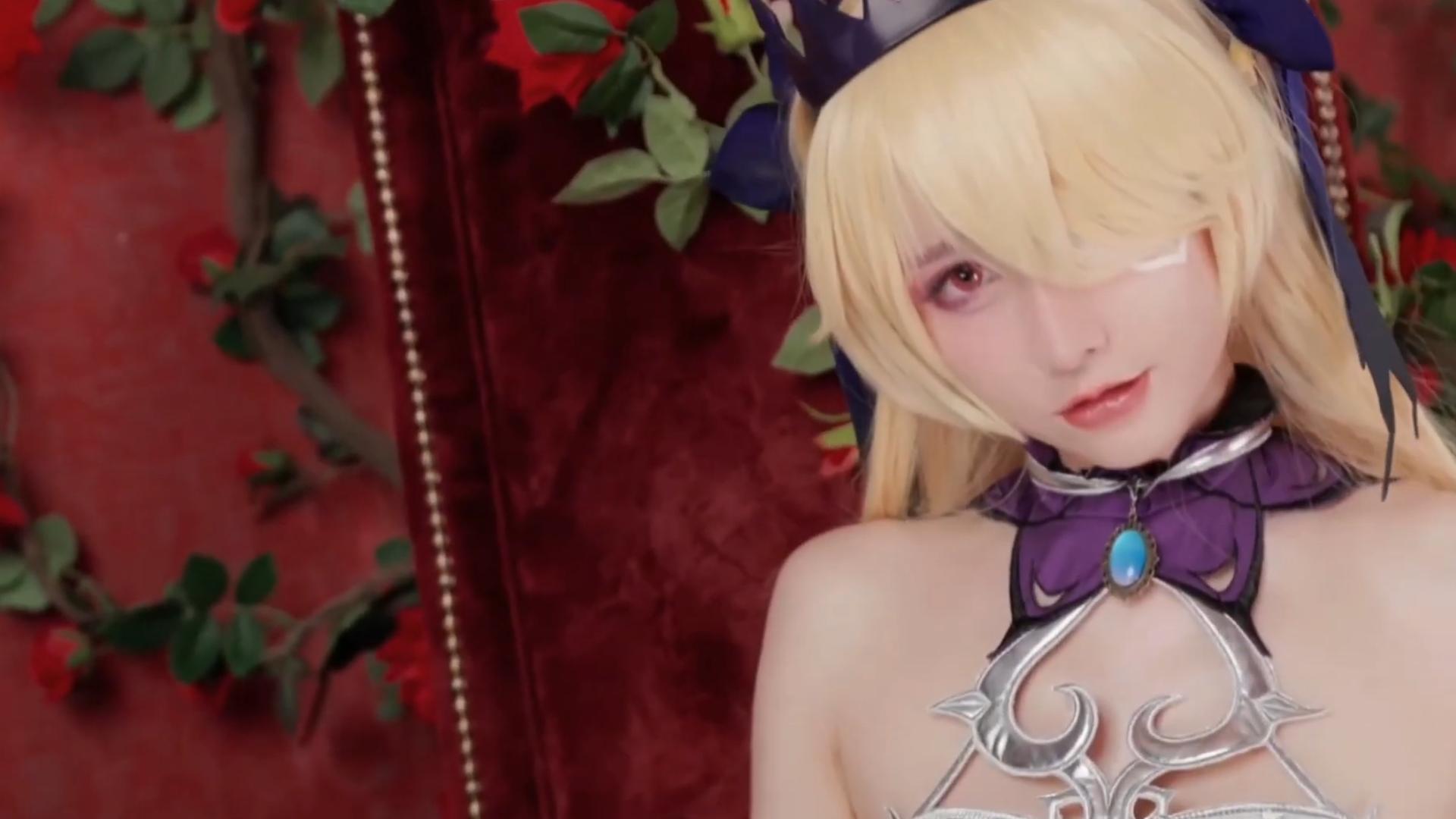 [QCos]Genshin Impact Amy Fischl Cosplay 原神小艾咪菲谢尔Cosplay (7)