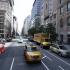 纽约街道上行驶的黄色出租车实拍视频素材