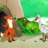 【英语童话故事】狐狸和鹳（guan2）