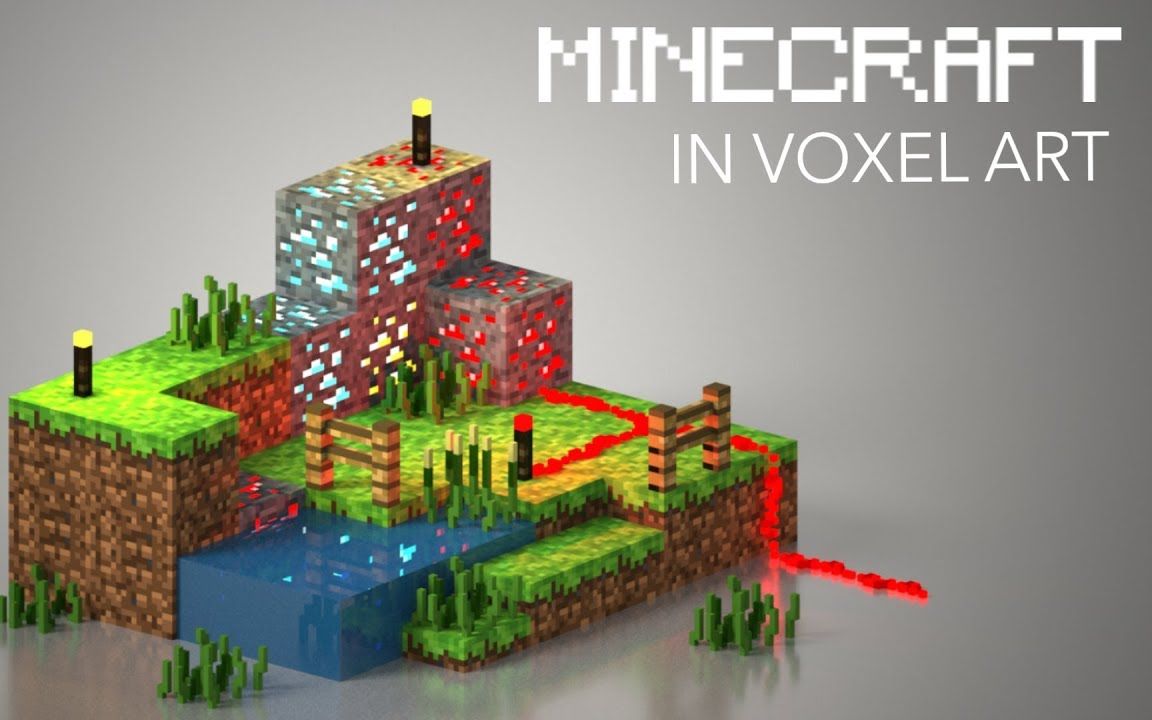 Voxel Art - Minecraft - MagicaVoxel_哔哩哔哩_bilibili