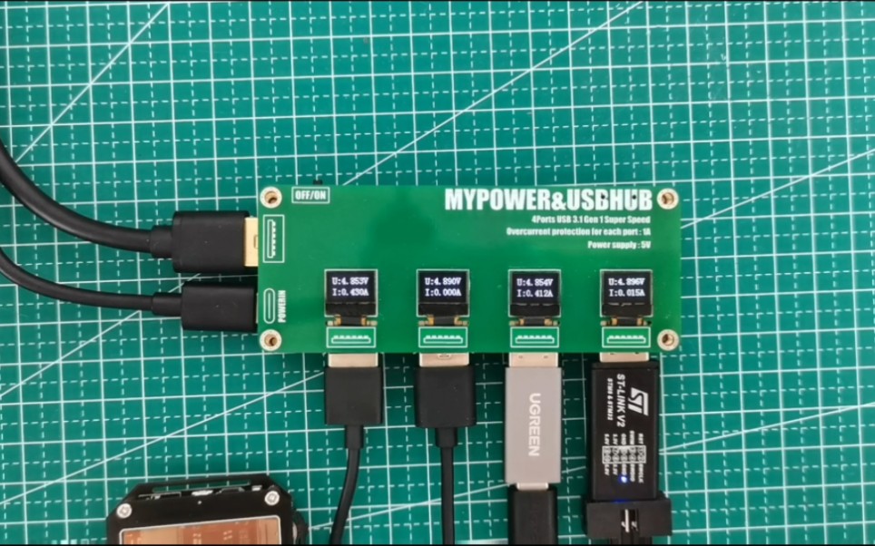 【开源】我设计一款电压电流可视化的USB3.0HUB