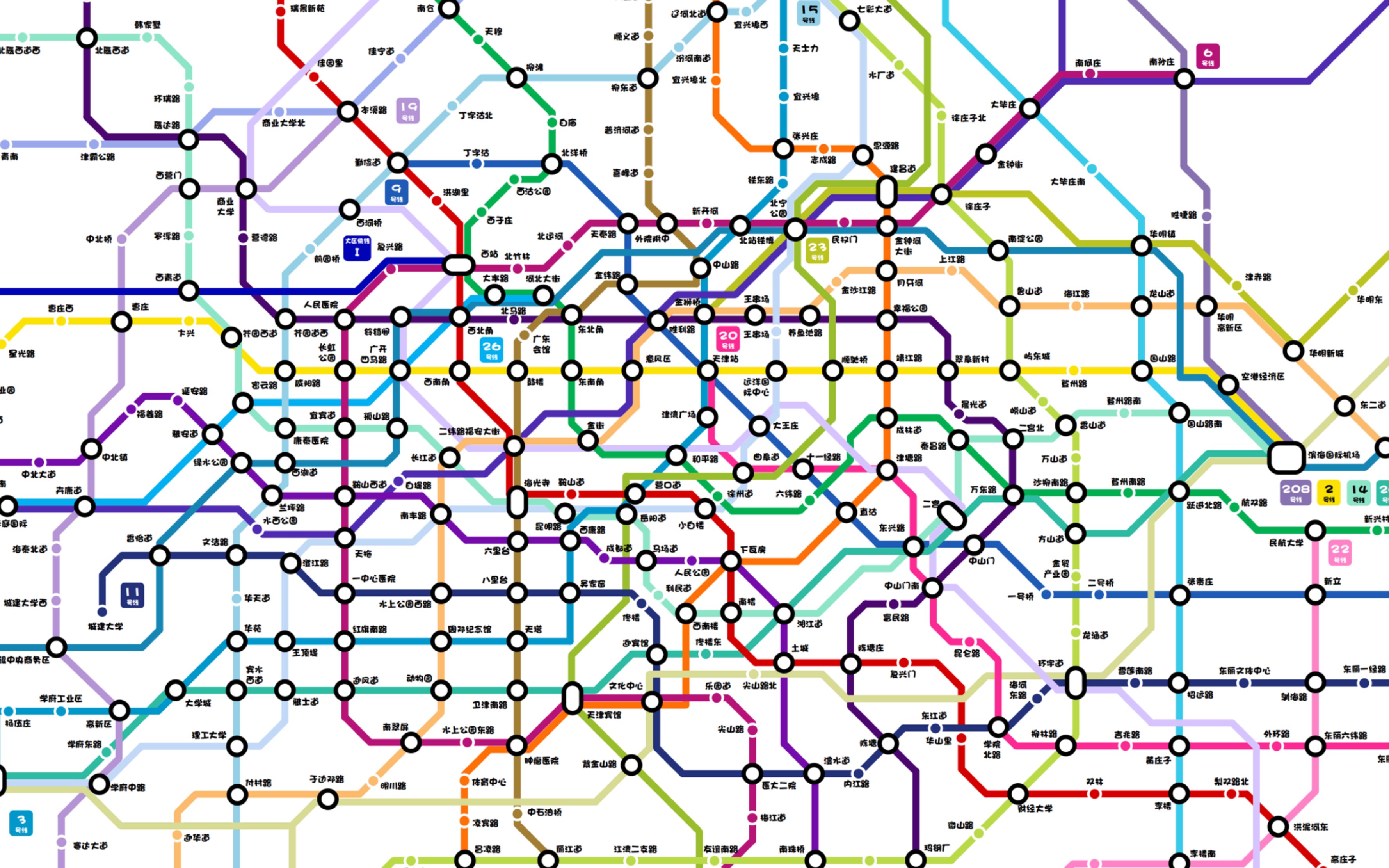 【终于更新了】天津地铁超远期规划图V6.0来啦！