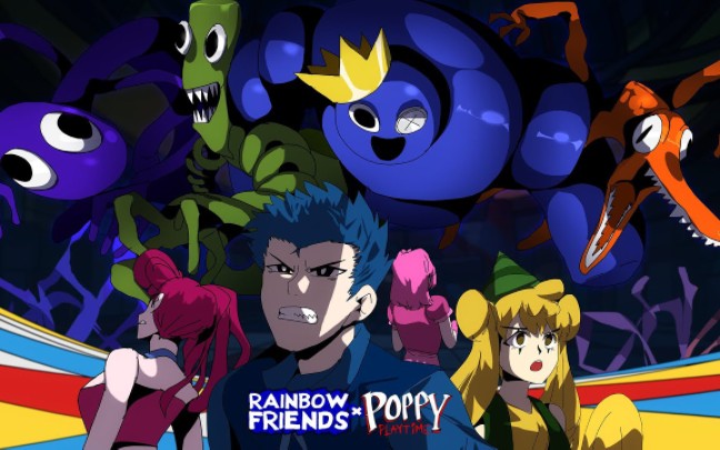 Rainbow Friends VS Poppy Playtime But It's Anime │ FNF Friends To Your End but P