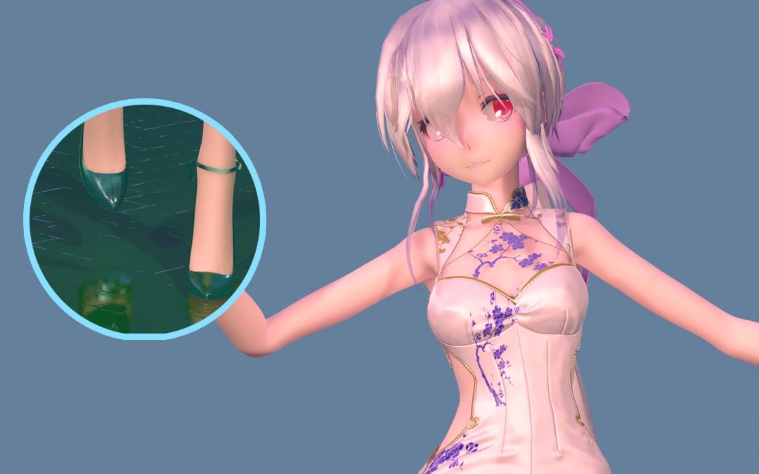 【布料解算 竖屏 固定镜头 Mmd】弱音and彩虹节拍 哔哩哔哩 Bilibili