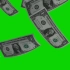 【绿幕素材】美元 钞票雨视频特效素材，无水印！