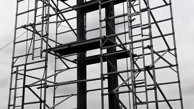 顶楼搭建30米高的铝合金脚手架,广州建筑铝合金工程脚手架出租