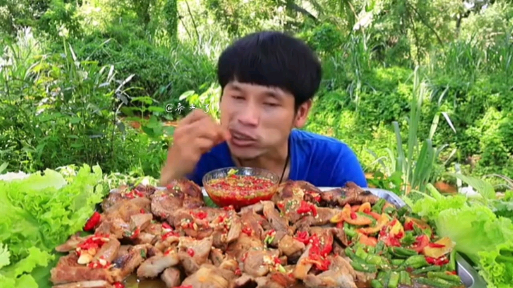 泰国食欲哥 碳烤牛肉 凉拌酸辣豇豆 搭配各种蔬菜