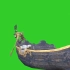 绿幕抠像划行的小船