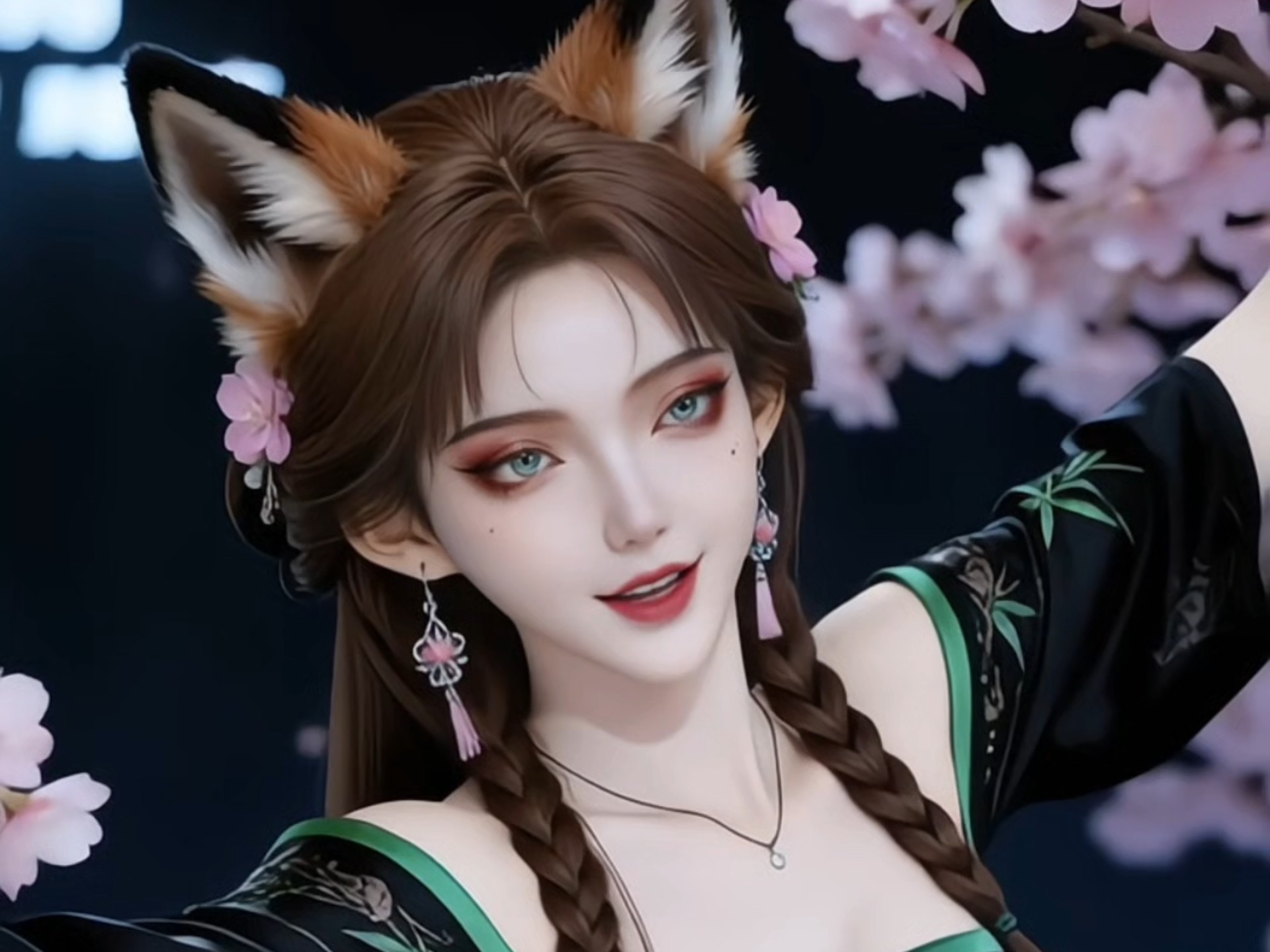 古风墨韵东方美学 狐美人