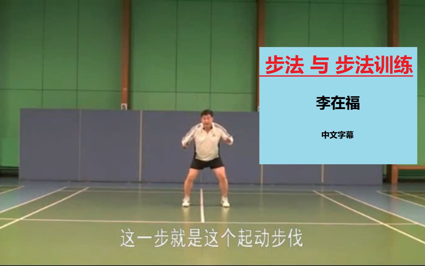 【羽毛球教程】李在福·《步法》与 《步伐训练》