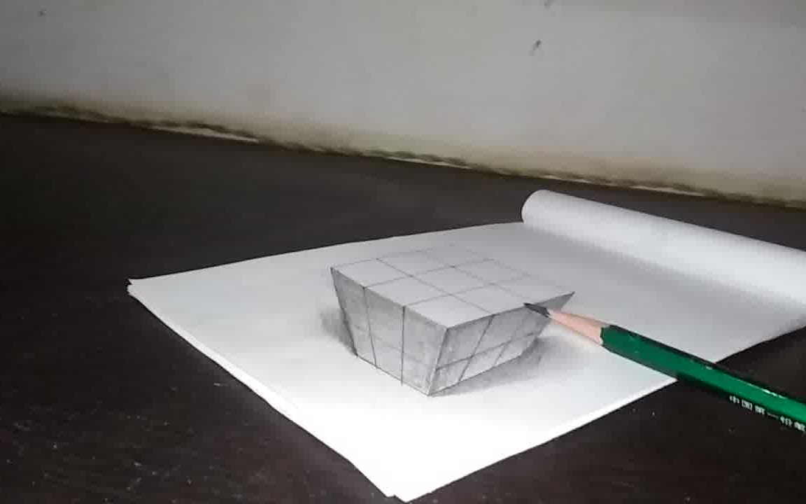 摸个石头惊艳了我大姨夫的裸眼3d绘画百度马上学起来