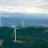【4K素材】航拍山顶的风力发电设备实拍Ⅳ
