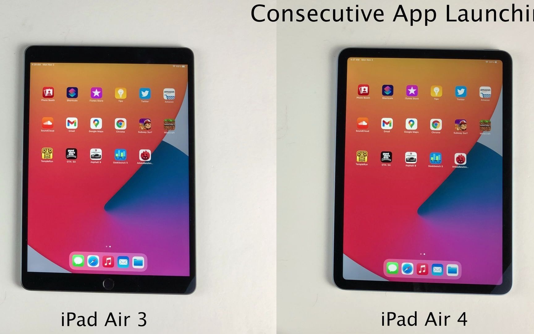 【苹果测评】2020 iPad Air 4 vs iPad Air 3 速度测试_哔哩哔哩_bilibili