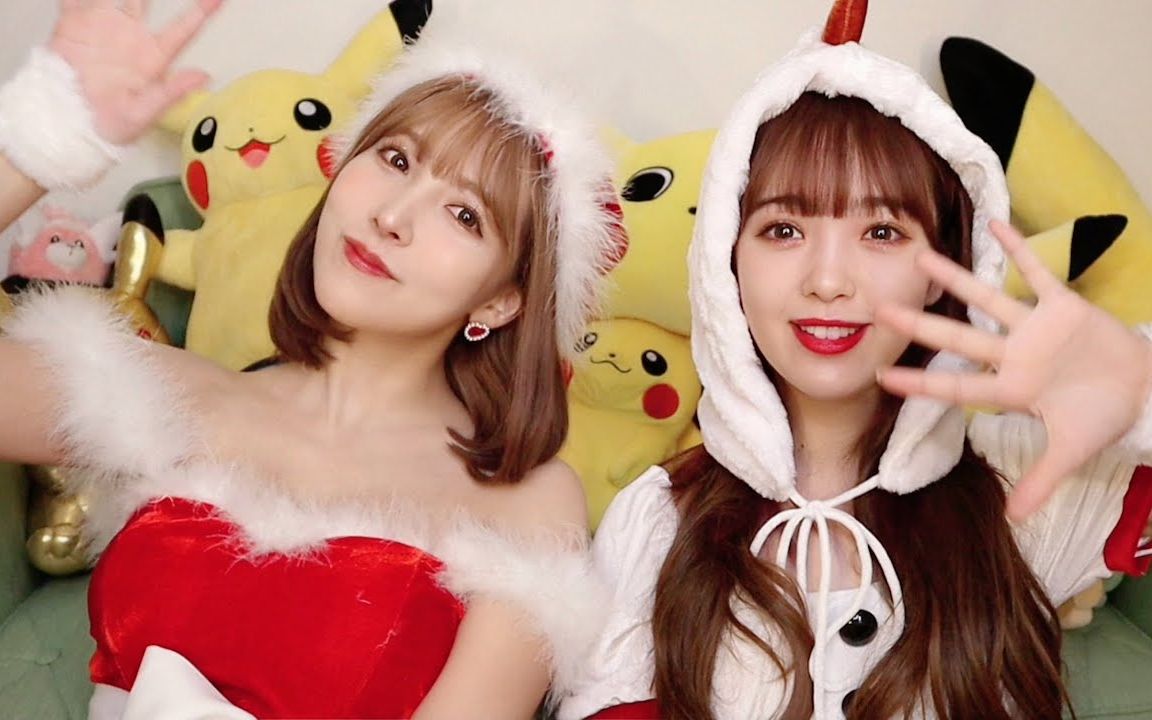 三上悠亚にこるんとクリスマスコスプレしたお