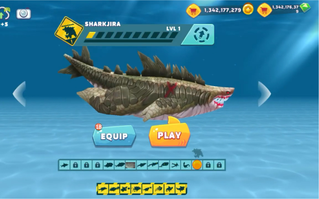 饥饿鲨进化邪恶鲨吉拉试玩