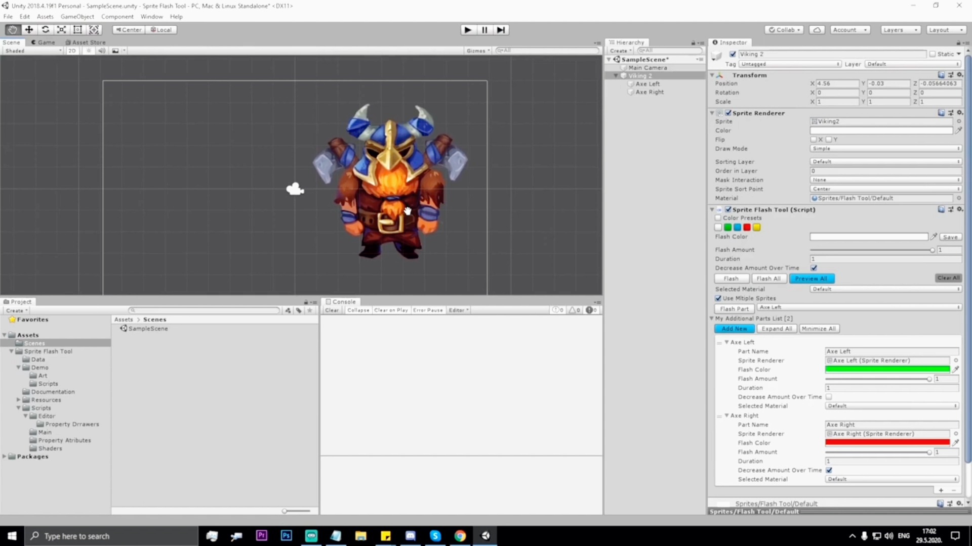 Unity3D Sprite Flash Tool 1.3.0