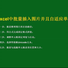Excel中批量插入图片并且自适应单元格