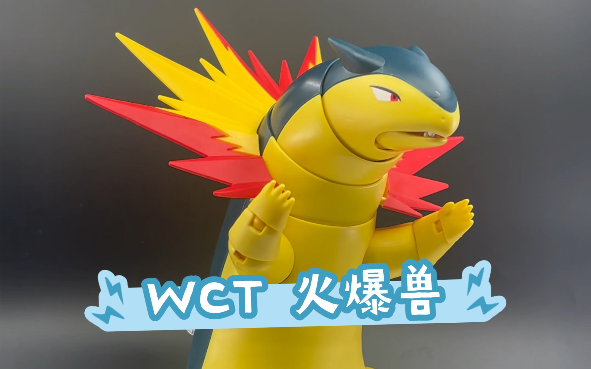 WCT宝可梦玩具分享 黑盒系列6寸可动宝可梦手办 火爆兽 开箱