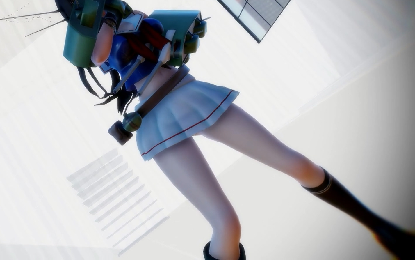 【mmd】【 舰娘】 超短裙鸟海来袭!