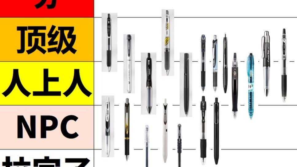 从拉到夯，30+款日系中性笔排名