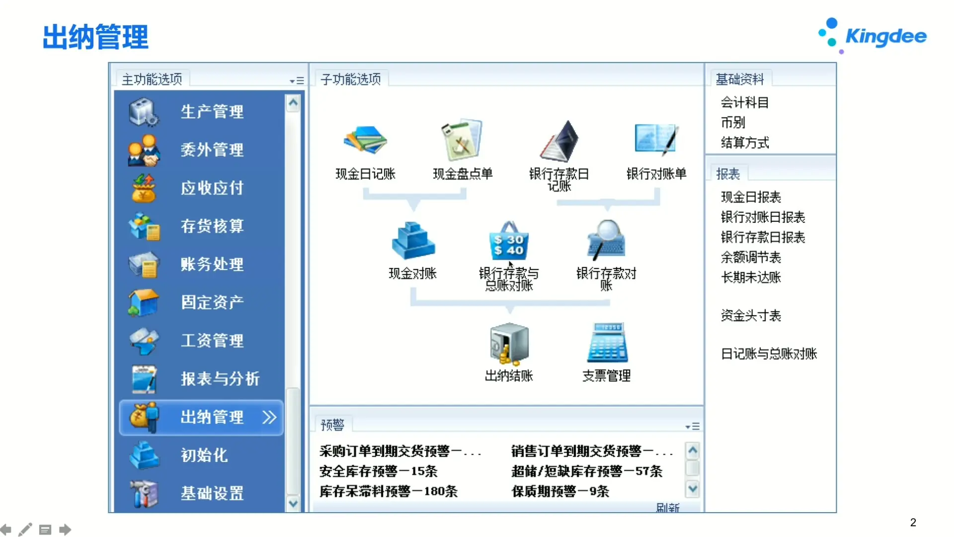 金蝶软件kis云专业版第十六讲出纳管理（3）银行日记账