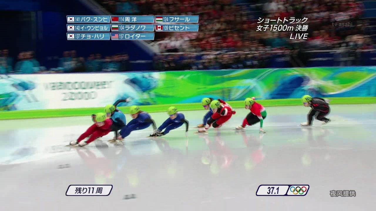 温哥华冬奥会女子1500决赛-日本版