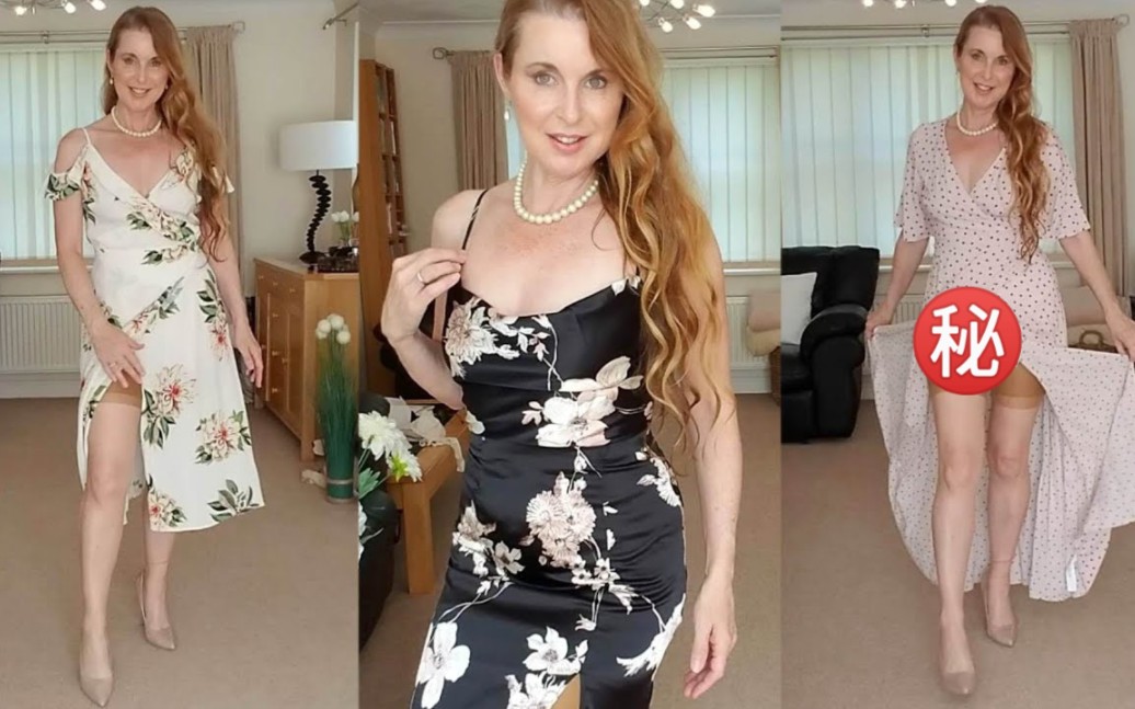 Auntie Sr.'s newest dating robe fitting display