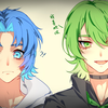 【小绿和小蓝/手书】灰色と青★☆蓝色即是开始