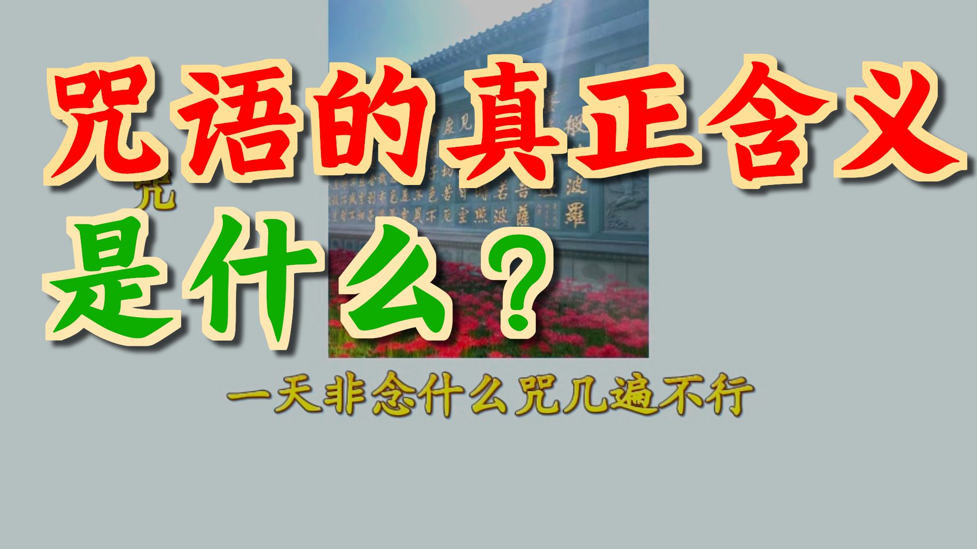 体佛法师开示：咒