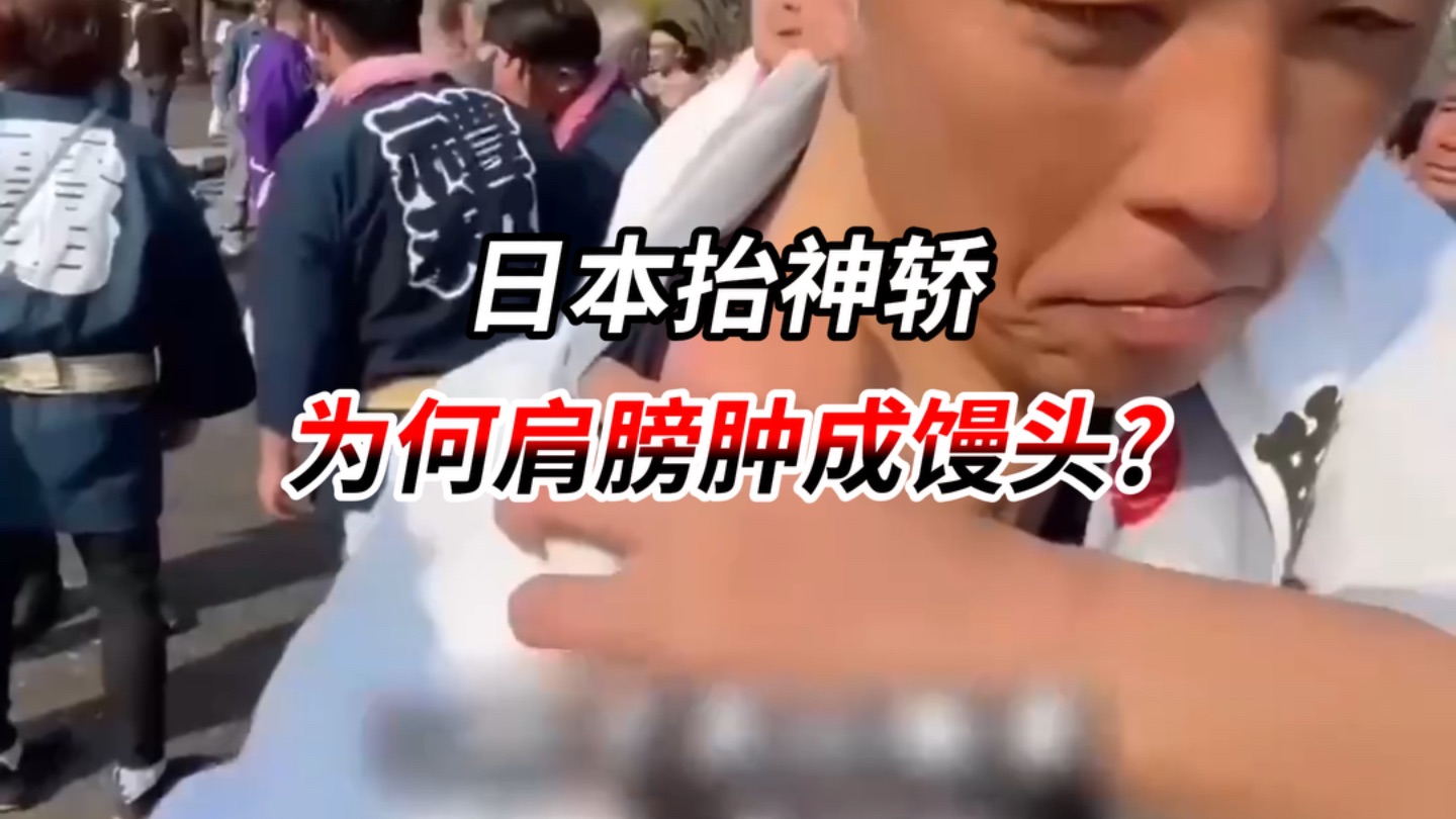 日本抬神轿，为何肩膀肿成了馒头？