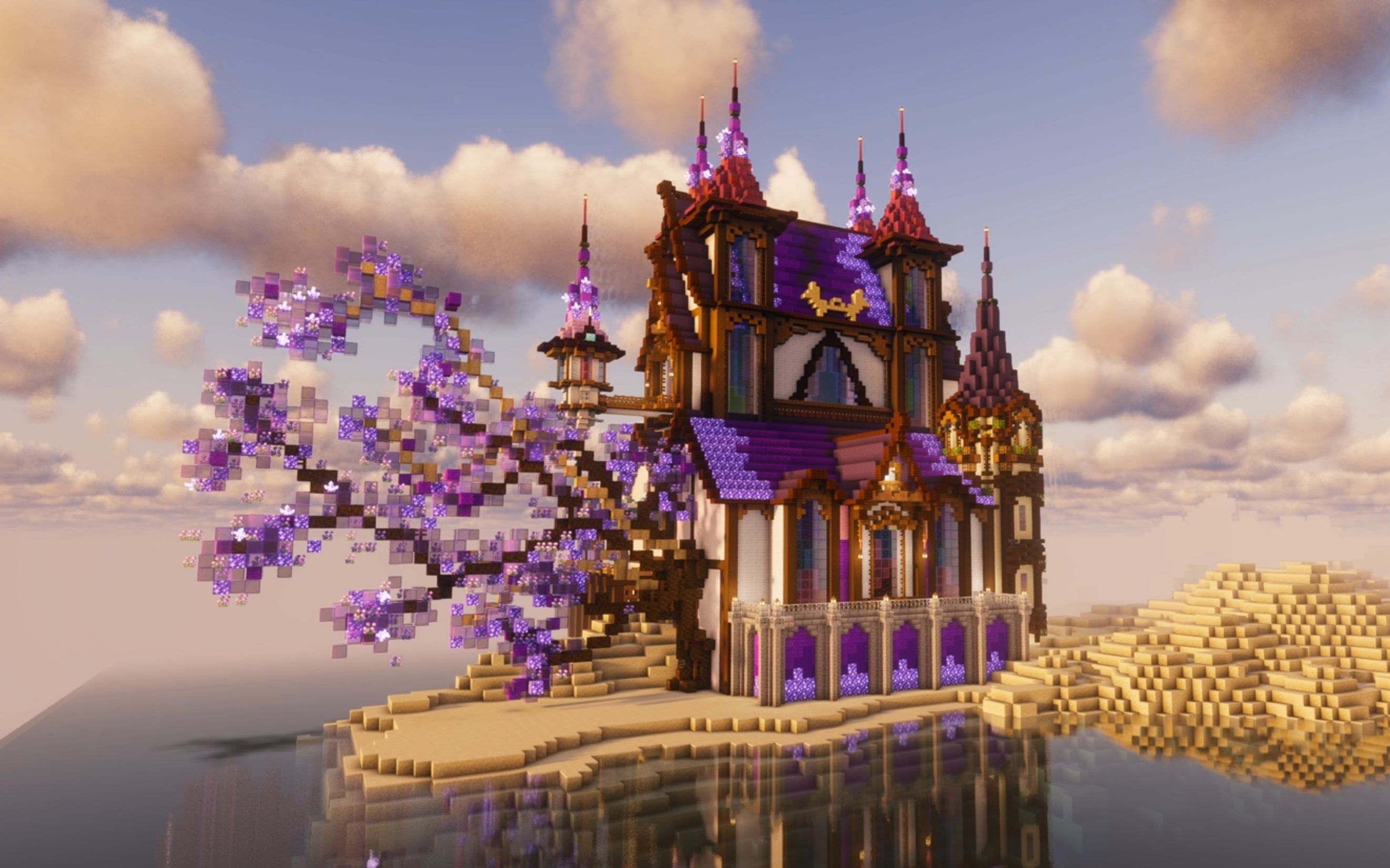 【minecraft】梦幻的海边别墅