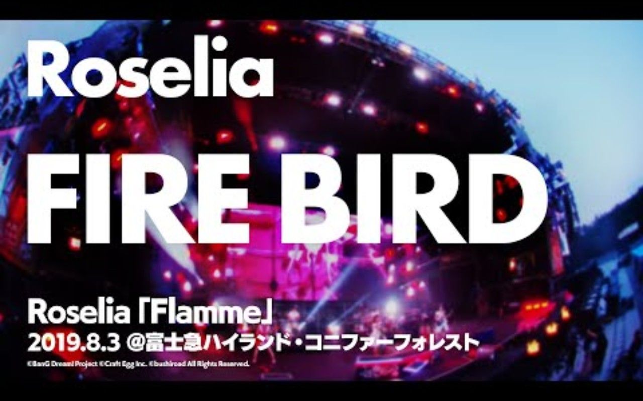 公式ライブ映像 Roselia Fire Bird 期間限定 哔哩哔哩 つロ干杯 Bilibili