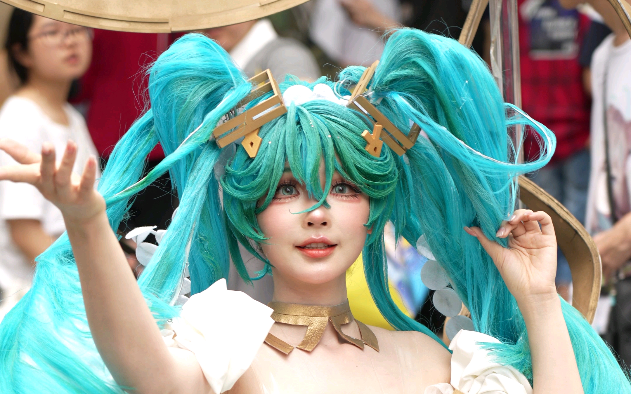 [Hatsune Miku cos Miyama Dance] - It's Danting, isn't it? Goddess Miku is so beautiful. Firefly Comic Con 33 d4
