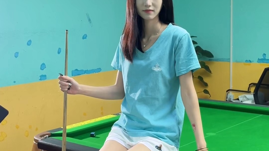 拍摄花絮 打台球