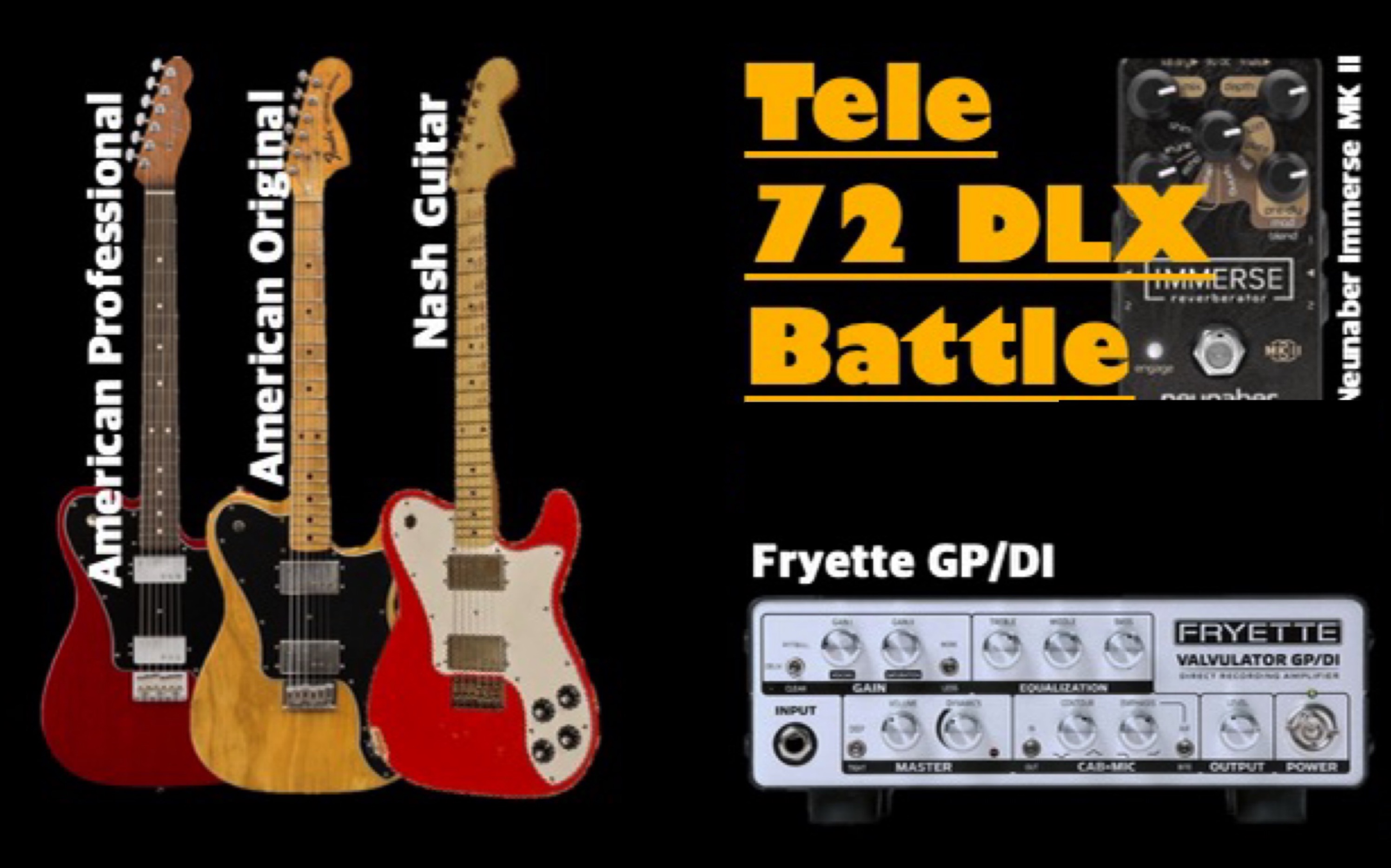 【吉他测评】我的三把Telecaster 72 Deluxe（清音篇）