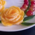 【水果雕刻】美丽的水果装饰橘子葡萄和黄瓜盘子装饰水果雕刻摆盘