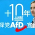 德国选择党AfD建党十年宣传片 雄心壮志 荡气回肠！