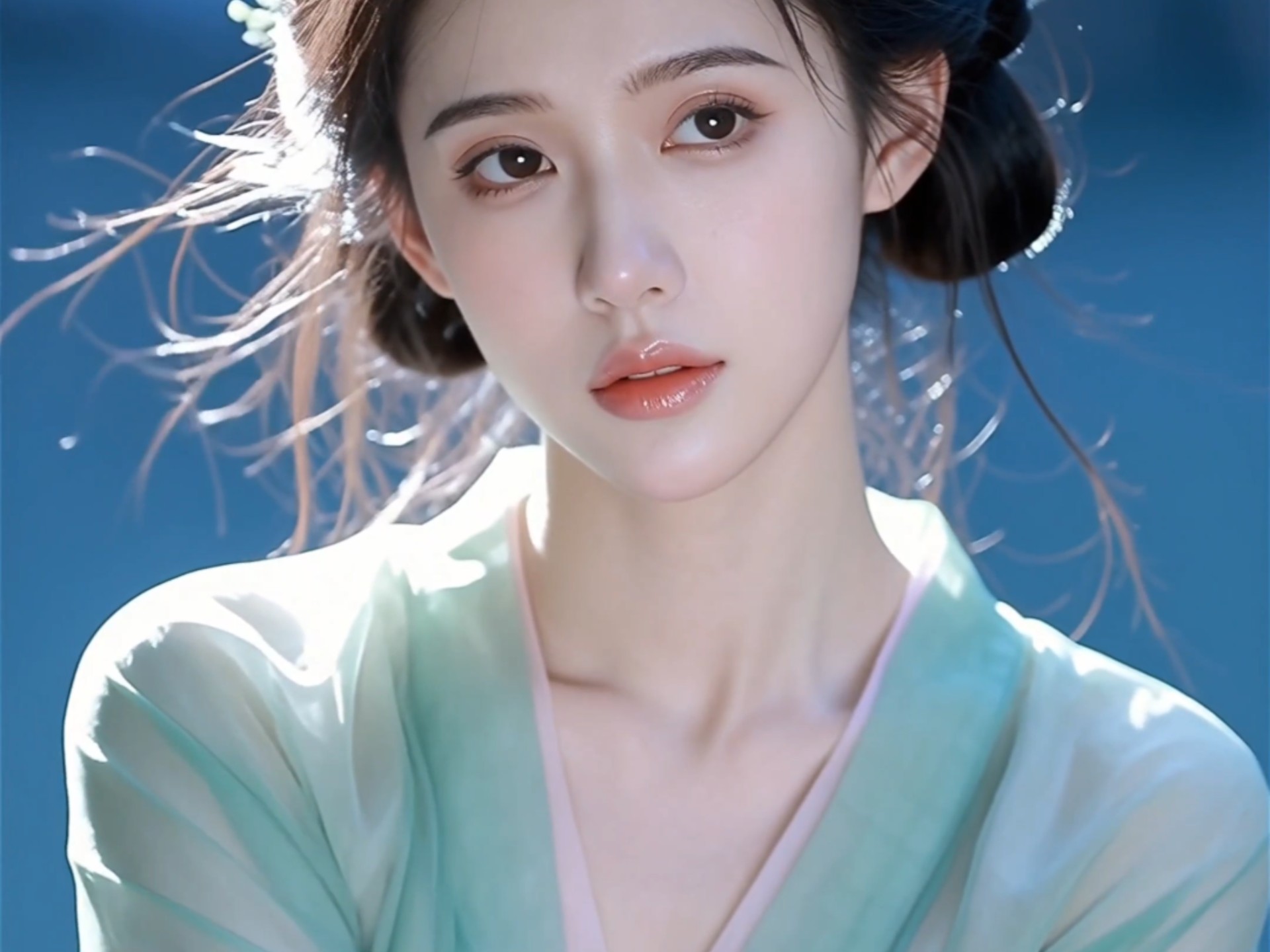 AI制作视频 古风女神