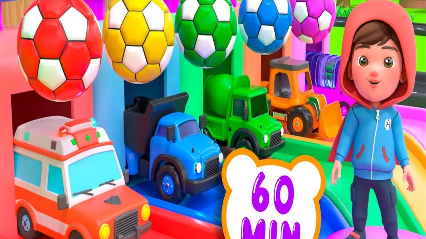 儿童汽车和颜色学习视频大合集 | 躲猫猫之歌