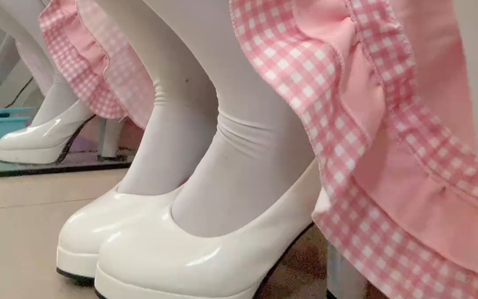 The maid's outfit with the white socks is awesome.