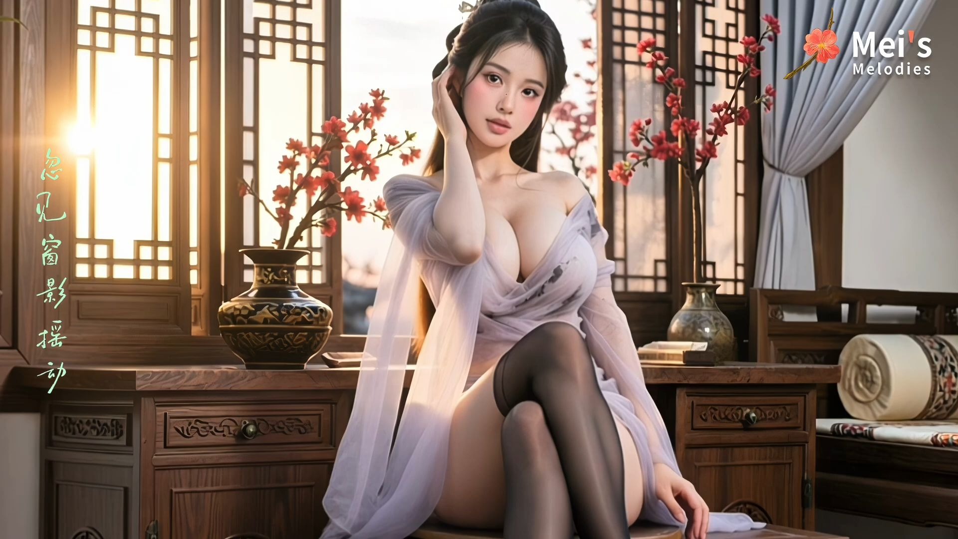 AI LoFi 《妆台忆旧契》待君归时，重画眉山