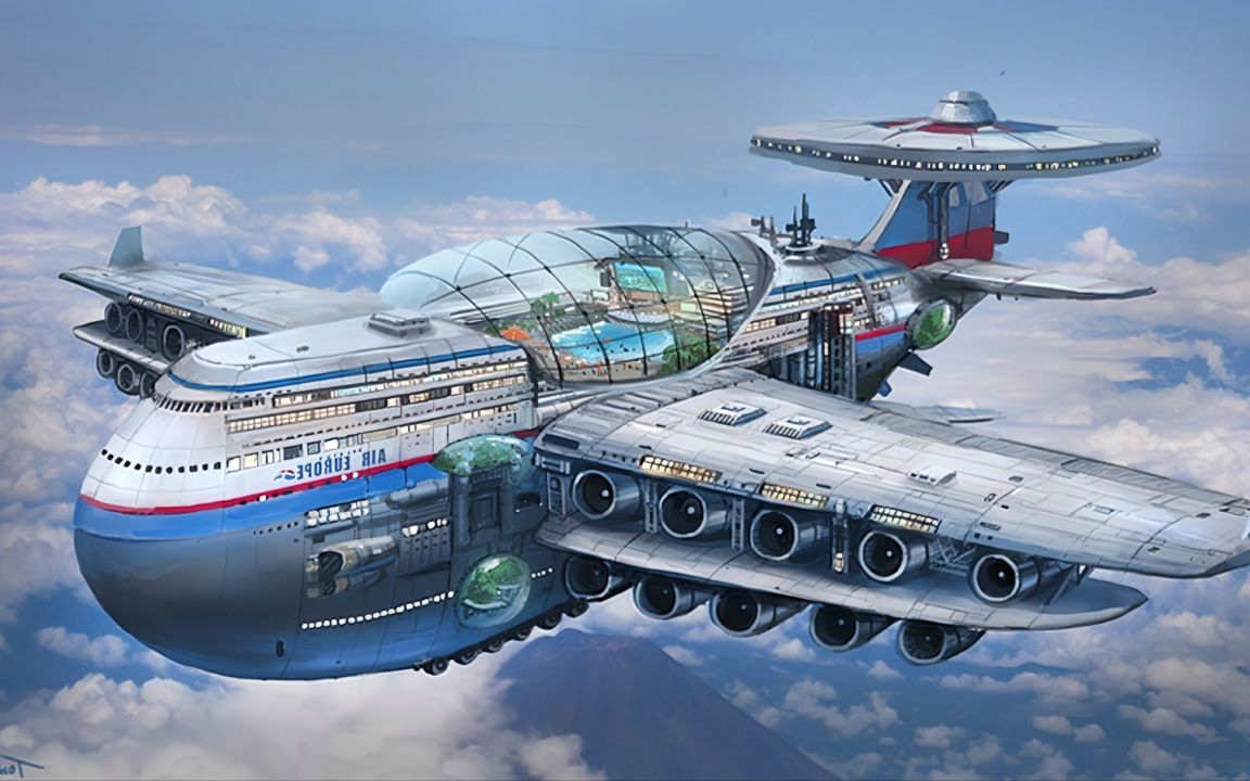 全世界最大的10架超级客机！每个都是空中巨兽，差距还是有点大！