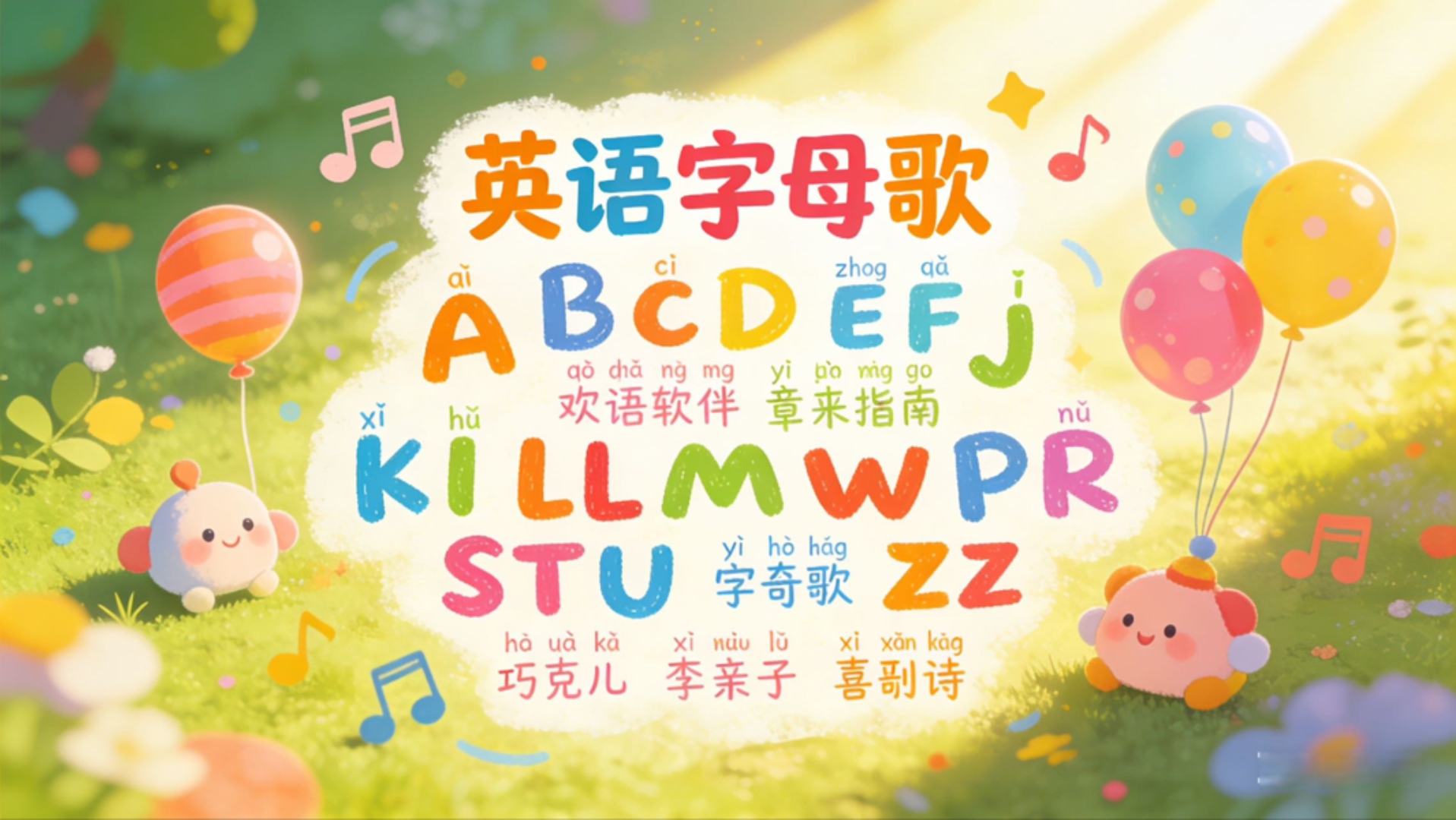 【ABC song英文字母歌】SSS儿童英语儿歌-所有英语字母歌ABC song汇成一个大合集，26个英语字母学龄前英语启蒙儿歌，听儿歌学英语。幼小衔接必备。