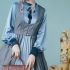 【白英工作室】Lolita开箱+上身，灰雁蓝op+灰马甲，一条优雅的小裙子