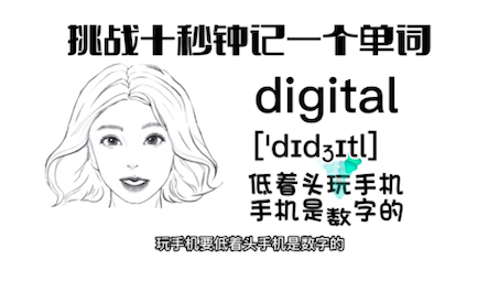 挑战10秒记一个单词之digital哔哩哔哩bilibili