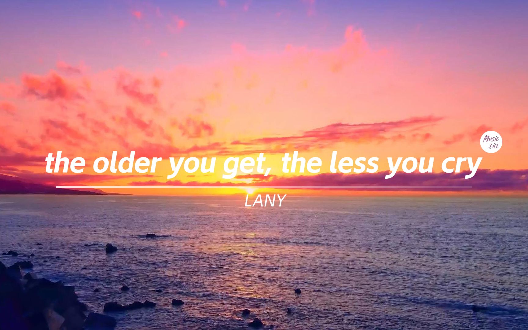 落日，海边，霓虹，浪漫《the Older You Get, The Less You Cry》清新浪漫，旋律上头-MusicLife音乐台 ...