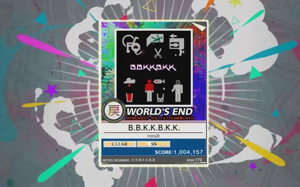 【Chunithm】B.B.K.K.B.K.K. world's end愚人谱 FC手元